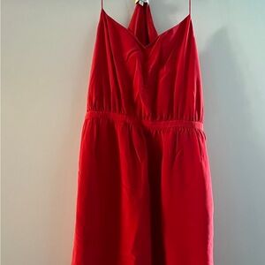 Madewell Vibrant Red Strappy Dress